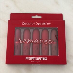 Beauty Creations Romance Matte Lipstick Collection - Bold Reds